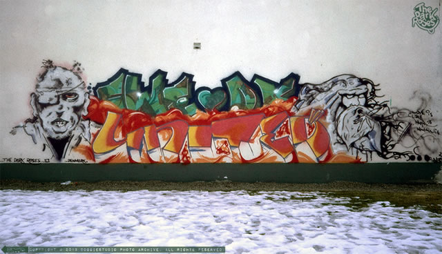 SWE-DK United by DoggieDoe, Dwane and Freeze - The Dark Roses - Göteborg, Sweden 1986